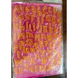Wordsworth Numbers Letters Acrylic Clear Stamp Set Wacky Never Opened New